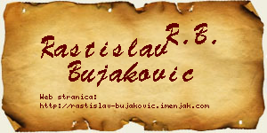 Rastislav Bujaković vizit kartica